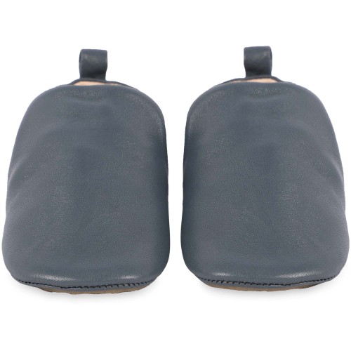 Amour Leather Baby Shoes in Blue