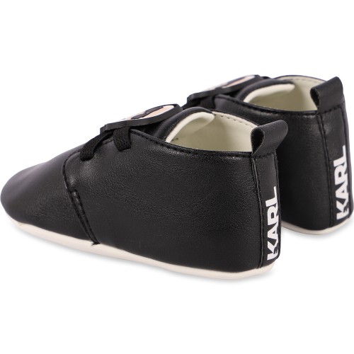 Chibi Doll Detailing Logo Pre-Walkers in Black Chibi Doll Detailing Logo Pre-Walkers in Black