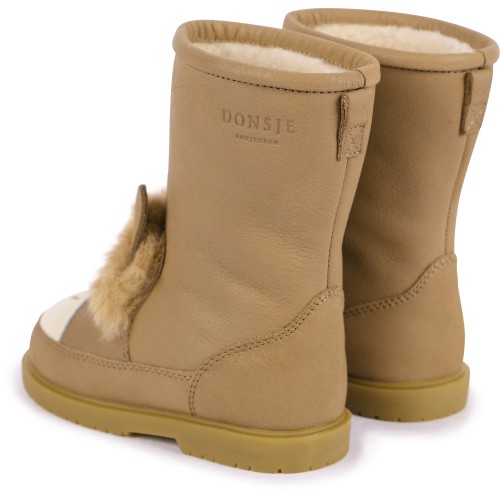 Donkey Leather Boots with Wool Interior in Brown Donkey Leather Boots with Wool Interior in Brown