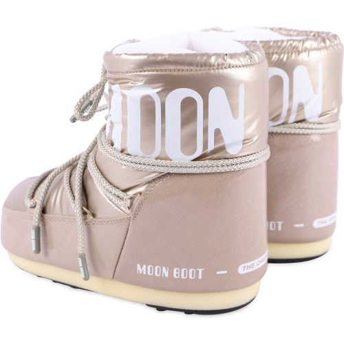 Low Logo Snow Boots in Rose Powder