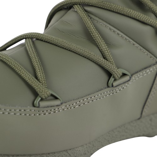 Waterproof Logo Snow Boots in Olive Green