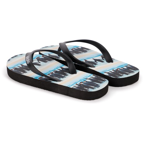 Penguin Stripe Flip-Flops