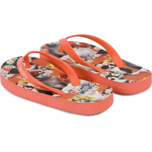 Flower Power Cats Flip-Flops in Pink Flower Power Cats Flip-Flops in Pink