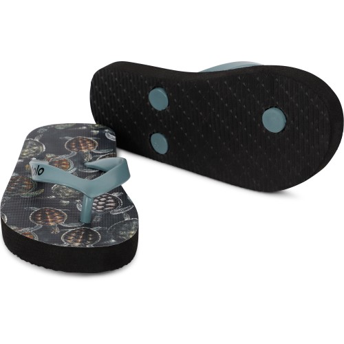 Sea Turtles Flip-Flops in Navy Blue Sea Turtles Flip-Flops in Navy Blue