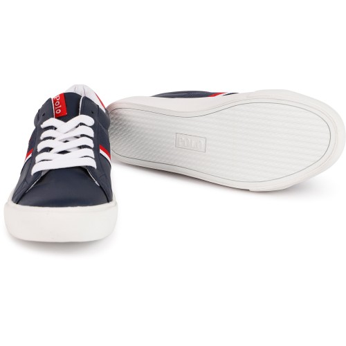 Logo Sneakers in Navy Blue