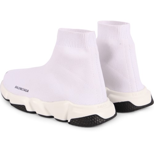 Logo Knit Socks Sneakers in White