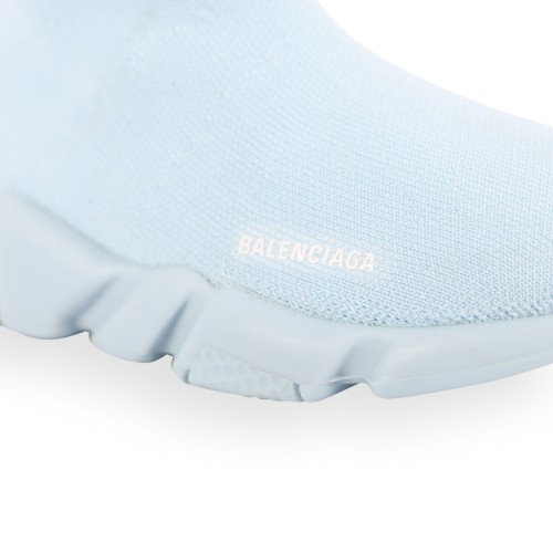 Iconic Logo Socks-Sneakers in Light Blue