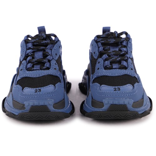 Classic Logo Sneakers in Blue and Black