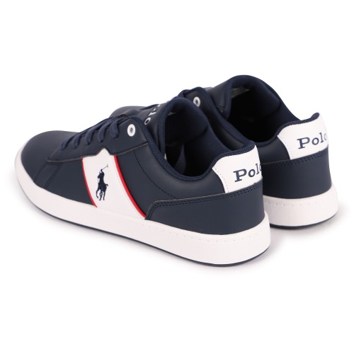 Color Blocks Logo Sneakers in Navy