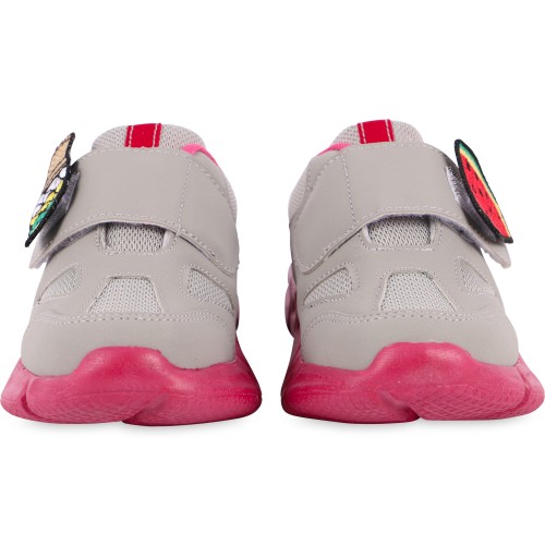 Pop Sneakers in Grey and Pink